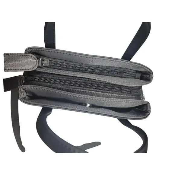 Nine West Gray Handbag Handles Shoulder strap 3 pockets - Picture 7 of 10